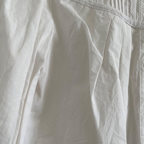 Rebecca Taylor Poplin Lace Trim Top - Picture 8 of 12